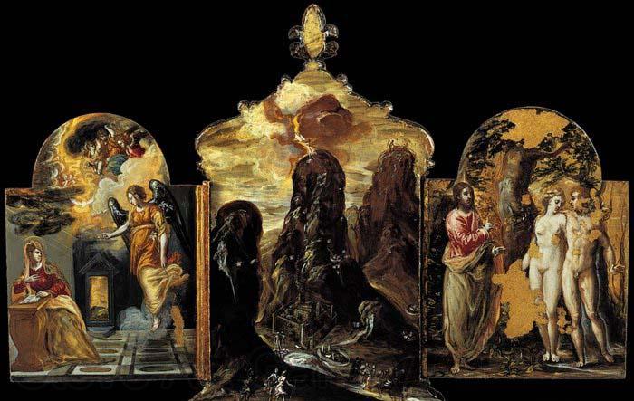 El Greco The Modena Triptych Spain oil painting art